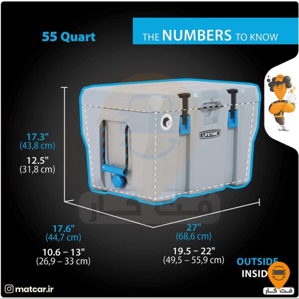 کولر باکس مسافرتی 52 لیتر Lifetime