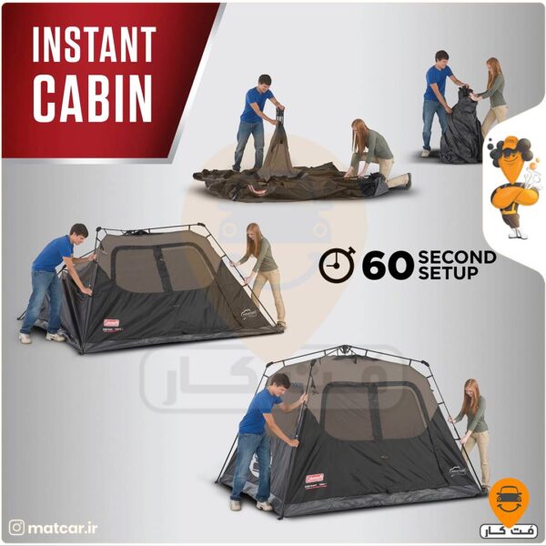 چادر کمپینگ 6 نفره کلمن مدل Instant Tent