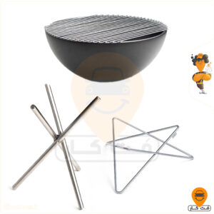 آتشدان کمپینگ ساج ووک SAJWOK با 2 مدل پایه فایرپیت و جام آتش