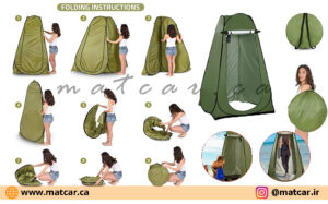 چادر حمام و دستشویی 1.5 متر توبیز Tent Bath