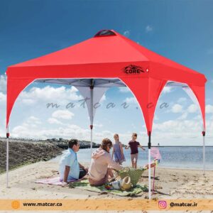 سایبان کمپینگ اتوماتیک CORE قرمز مدل INSTANT CANOPY 10'FT X 10'FT