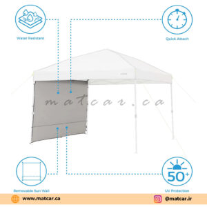 سایبان و آفتابگیر مسافرتی CORE مدل 10ft x 10ft Sun Wall Accessory