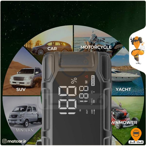 جامپ استارتر توبیز مدل Toby’s X18 Jump Starter with Compressor