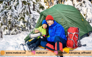 کمپینگ در هوای سرد و بارانی