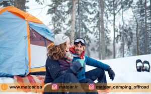 کمپینگ در هوای سرد و بارانی