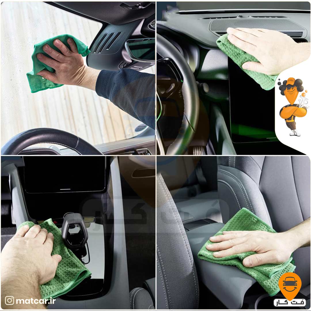 دستمال مایکروفایبر شیشه و داخل خودرو سوناکس Sonax
