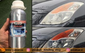 مایع شفاف سازی چراغ خودرو رادکس Radex Headlight Restoration Liquid