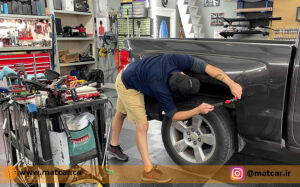 رفع فرورفتگی بدنه ماشین بدون رنگ